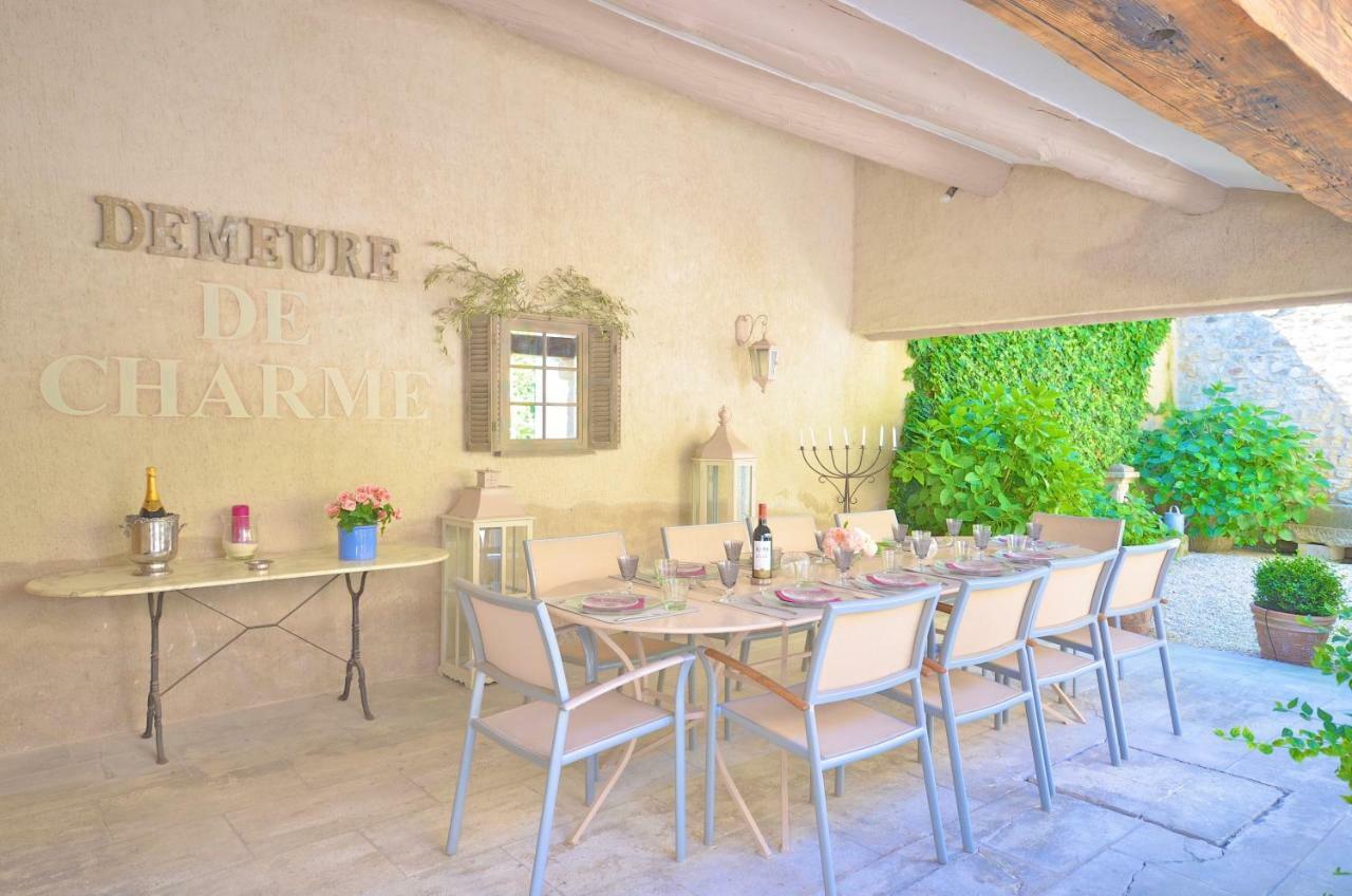 Villa Ferme St Roch Robion en Luberon Exterior foto